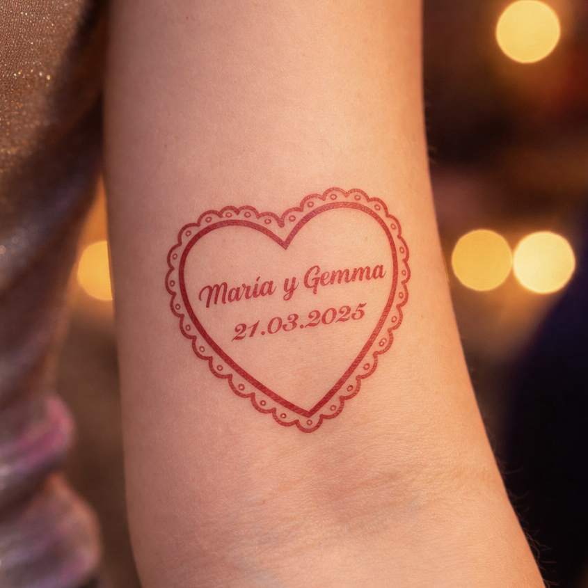 corazón y recuerdo en la piel